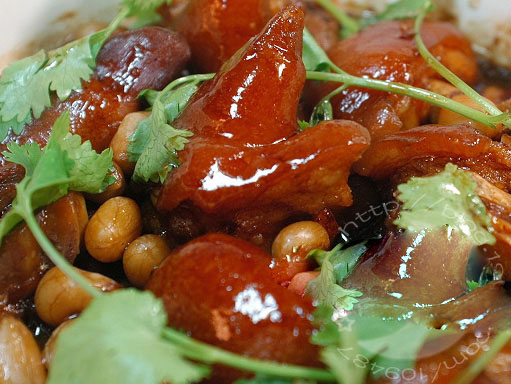 孕期1-3个月-孕早期食谱—花生炖猪蹄