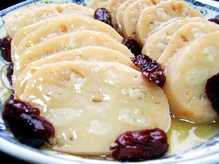 缓解孕期腹胀—糯米甜藕