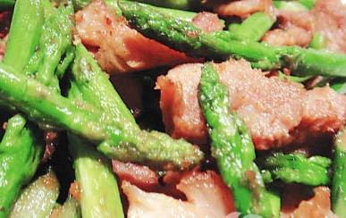 孕妇吃不胖的食谱—里脊肉炒芦笋