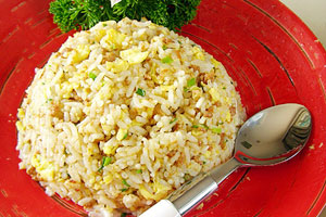 孕妇健康食谱：五香肉末蛋炒饭