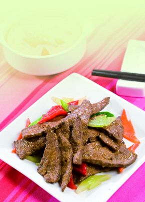 孕期食谱：熘肝尖(图)